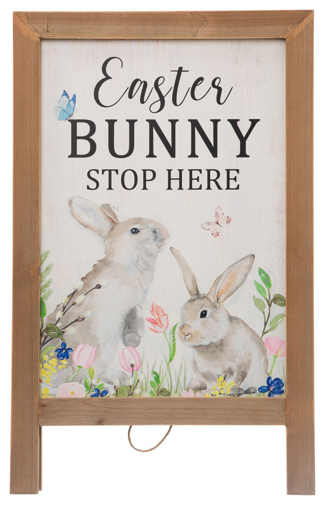 24"H Easter Wooden Porch Sign/Standing Decor
