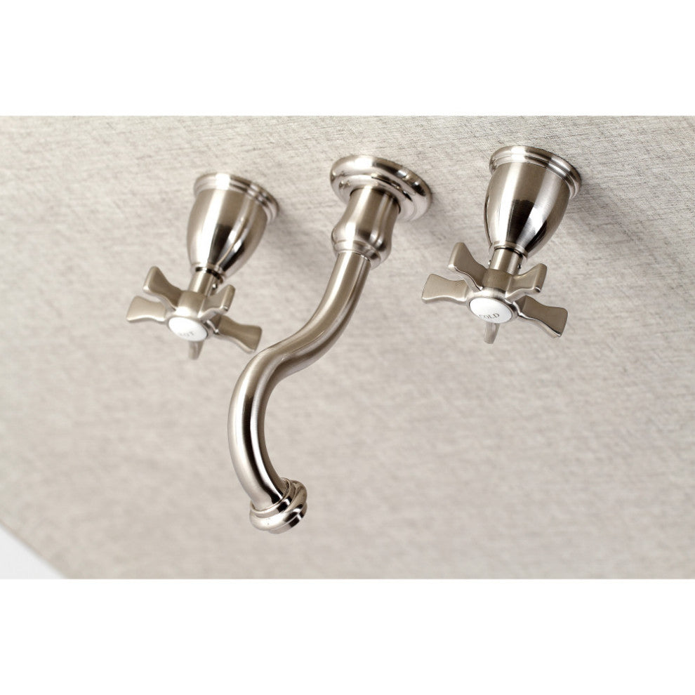 KS3028NX Two-Handle Wall Mount Tub Faucet, Brushed Nickel
