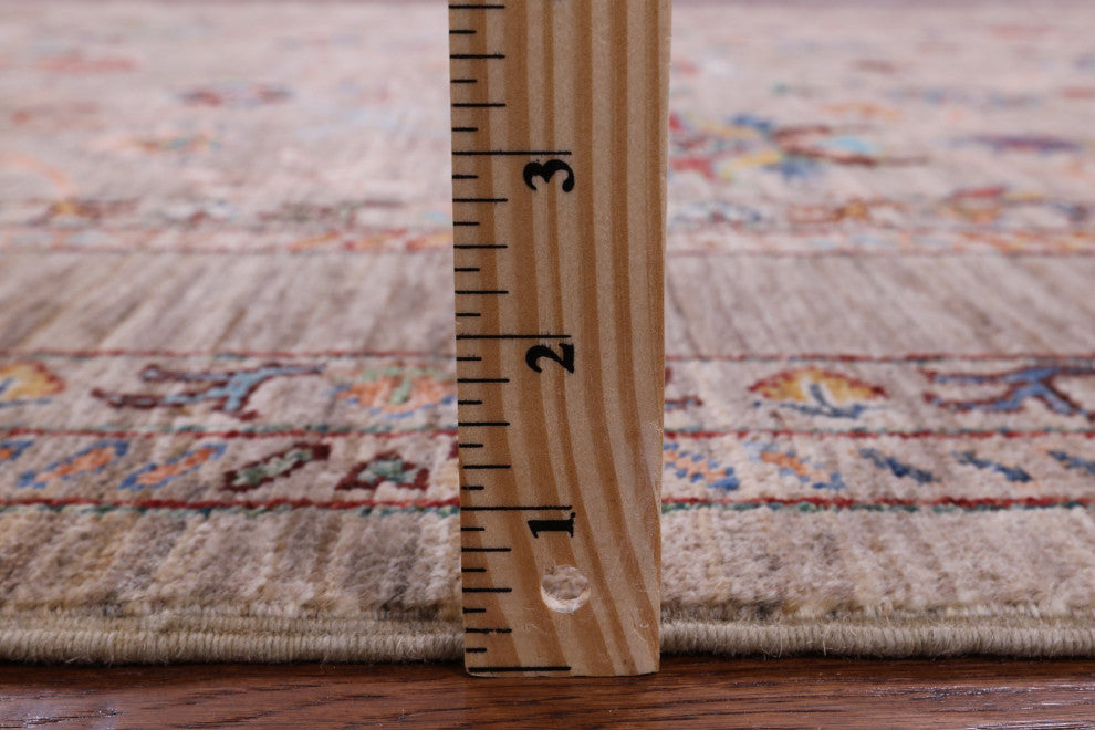 5' 1" X 6' 7" Persian Tabriz Handmade Wool Rug Q10095