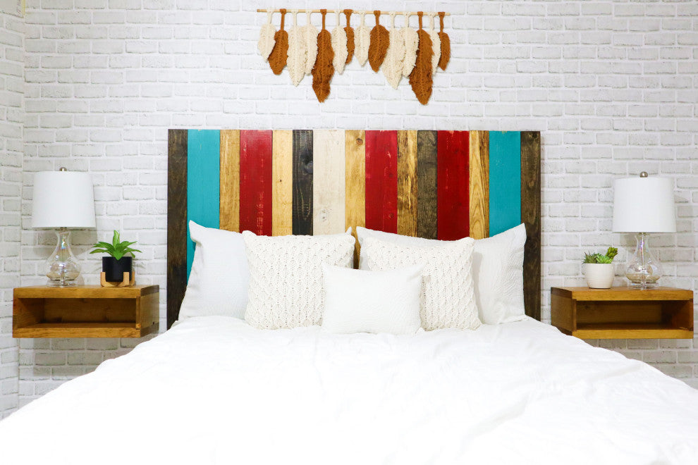 Handcrafted Headboard, Leaner Style, Sugar Mix, Twin