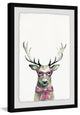 "Pink Buck" Framed Painting Print, 12"x18"