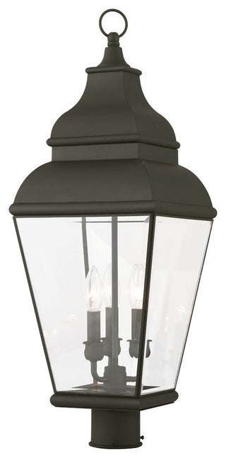 Livex Lighting Exeter Black Light Post-Top Lanterm