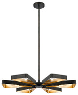 Crystorama Lighting Group 596 Luna 6 Light 27"W Sputnik - English Bronze /