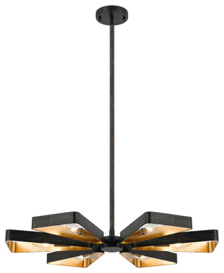Crystorama Lighting Group 596 Luna 6 Light 27"W Sputnik - English Bronze /