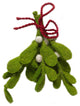 Mistletoe Christmas Ornament, Hand Felted Wool