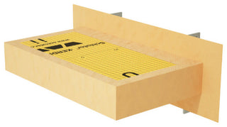 The Original™ Floating Shower Bench Kit with Orange Waterproof XPS Foam Board, 12x18