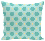 Dot Dash Geometric Print Pillow, Jade, 18"x18"