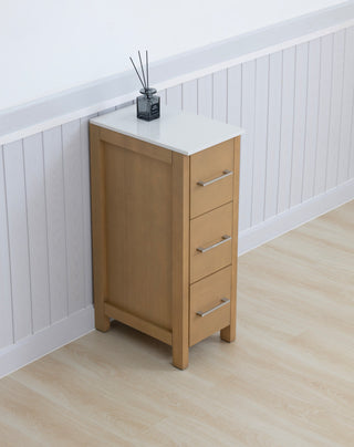 Vanity Art Freestanding Bathroom Storage Cabinet with Ceramic Top