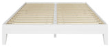 Nix Queen Platform Bed, White