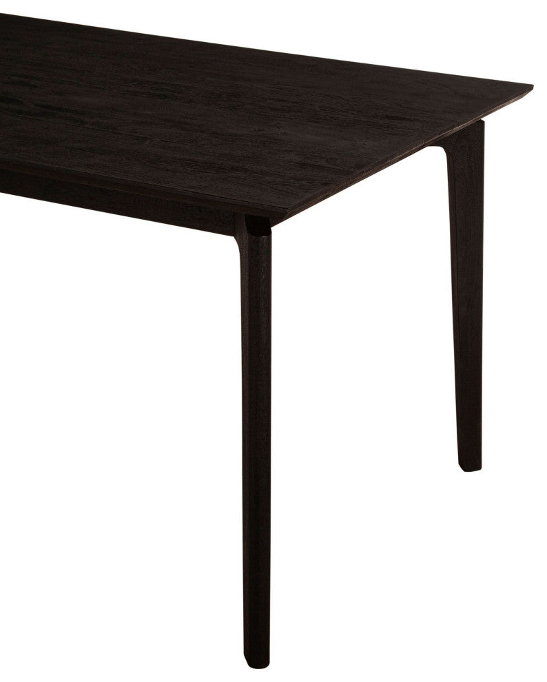 Kenzo 60"� Mango Wood Small Dining Table, Black