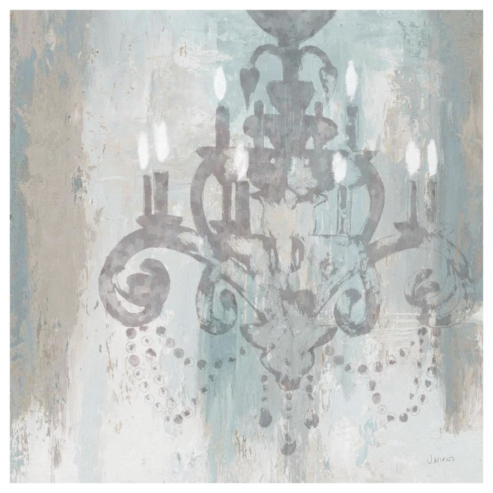 "Candelabra Teal II" Digital Paper Print by James Wiens, 26"x26"