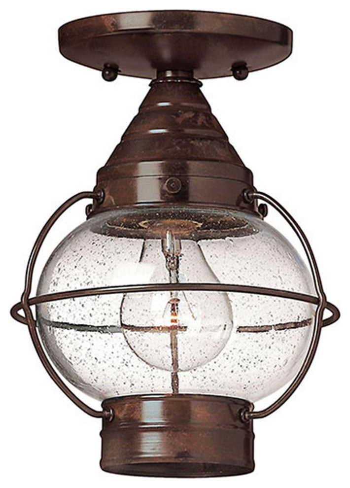 Hinkley Cape Cod Small Convertible Flush Mount, Sienna Bronze