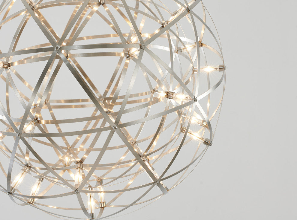 Star Light LED Light Fixture, Satin Nickel