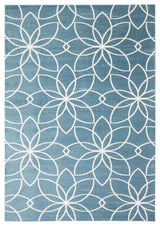 Aqua Terali Area Rug, Turquoise, 6'x9'