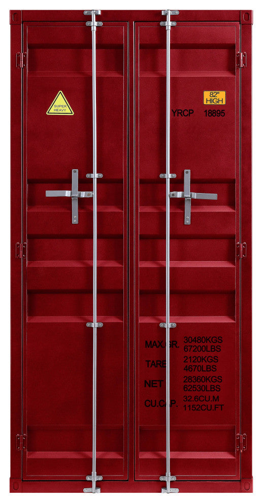 ACME Cargo Wardrobe, Double Door, Red