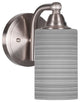 Paramount Wall Sconce, Brushed Nickel, 4" Gary Matrix Glass