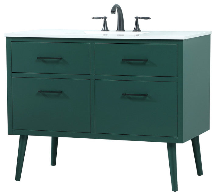 Home Living 42" Bathroom Vanity, Green