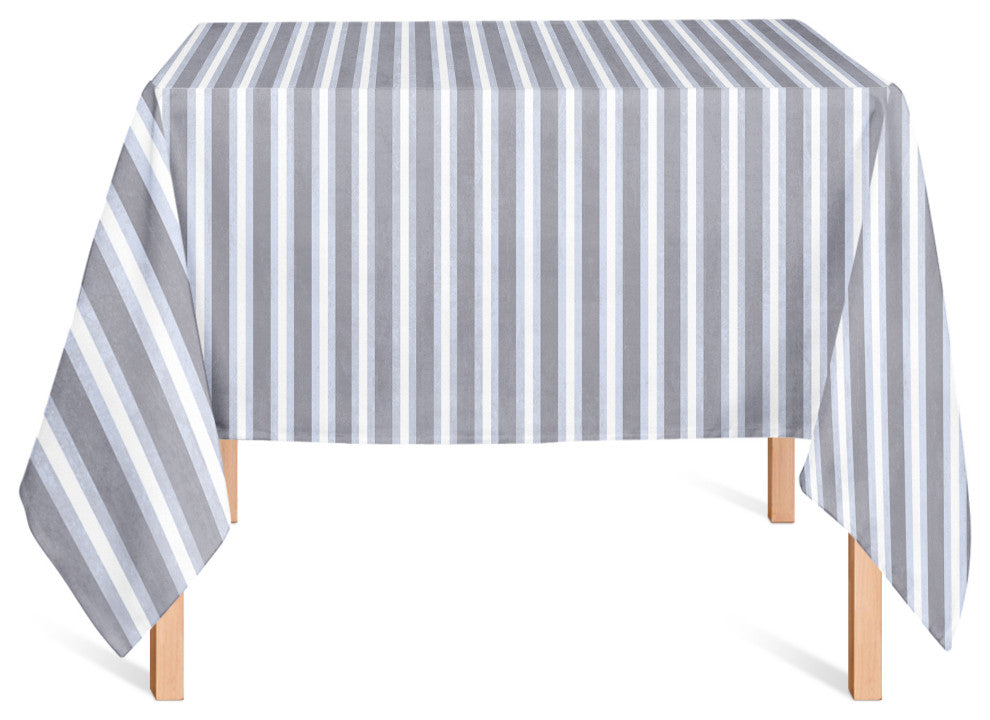 Stripes Dark Gray 58x58 Tablecloth