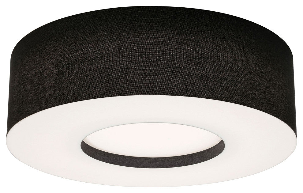 Montclair 30" LED Flush Mount, Black Finish