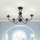 Livex Lighting Estate 5-Light Black Large Semi-Flush