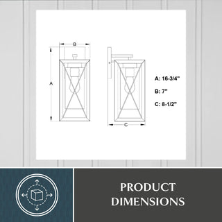 Milton 1-Light Matte Black Transitional Outdoor Wall Lantern Clear Glass