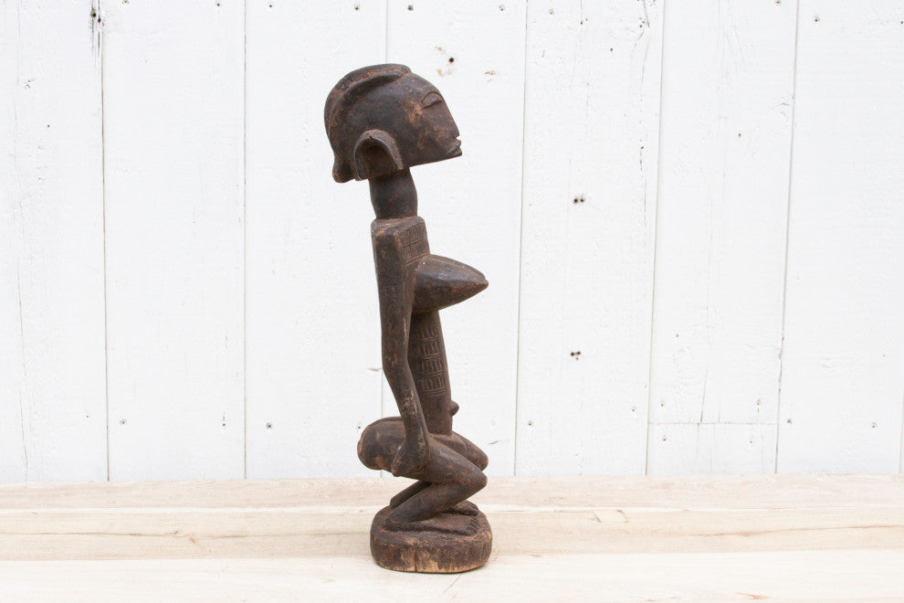 Antique Finely Carved Yoruba Statue