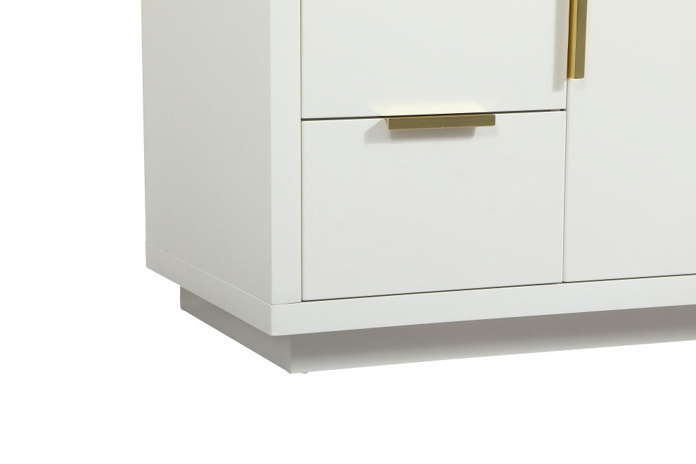 Bethany Single Bathroom Vanity, White, 48"