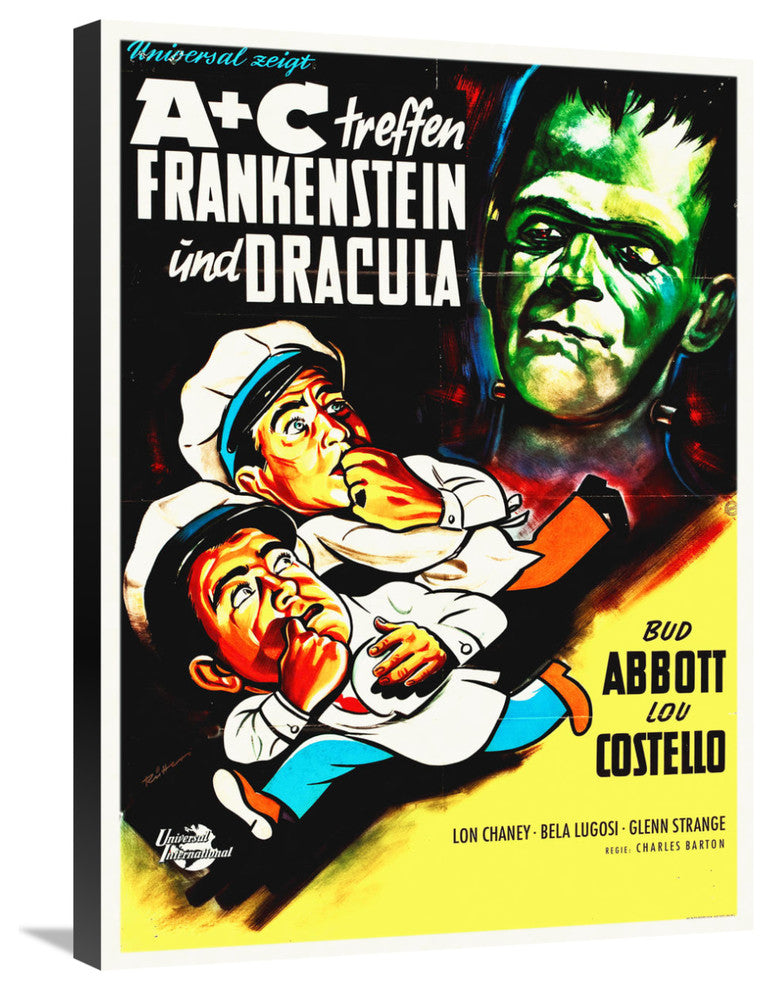 Abbott and Costello, German, Frankenstein And Dracula, 22x30