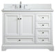 Elegant VF15542WH-BS 42"Single Bathroom Vanity, White With Backsplash