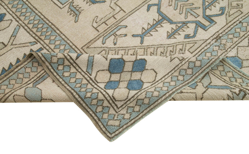 Rug N Carpet - Handwoven Oriental 7' 3" x 10' 4" One-of-a-Kind Oushak Area Rug