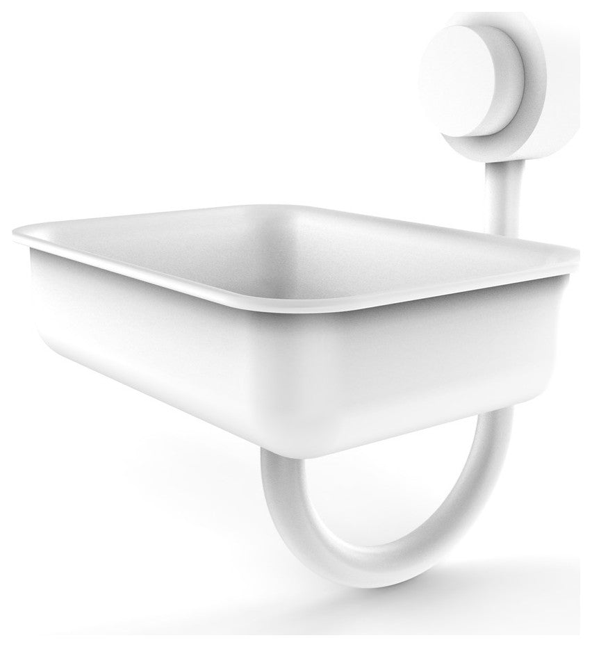 Venus Wall Mount Soap Dish, Matte White