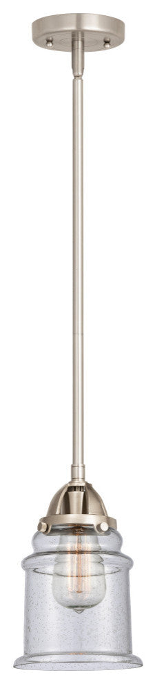 Canton Mini Pendant, Brushed Satin Nickel, Seedy, Seedy