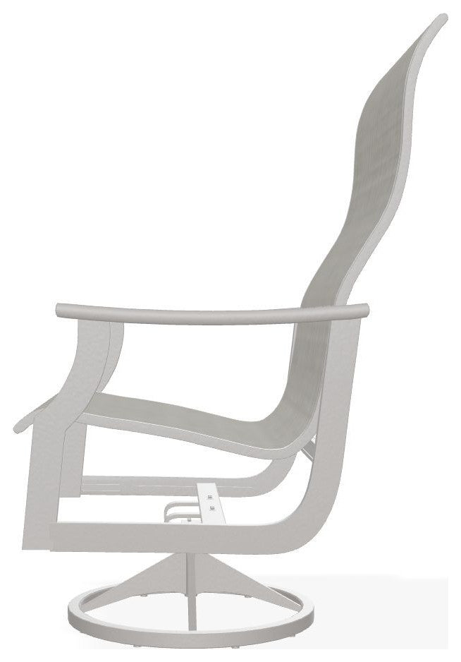 St. Catherine Sling Outdoor Supreme Swivel Rocker, Deacon/Warm Gray