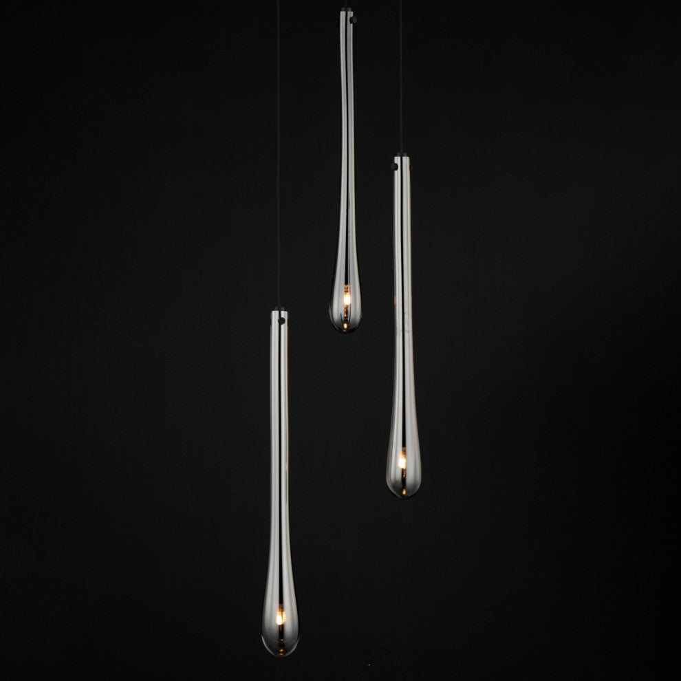 ET2 E24213-138 Stillo 3 Light 10"W LED Suspension Multi Light - Black