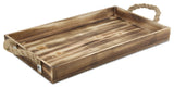 Rope Handle Wooden Tray