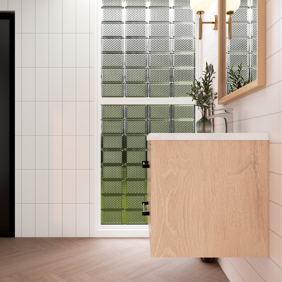 Victoria 30" Solid Wood Bath Vanity, Red Oak