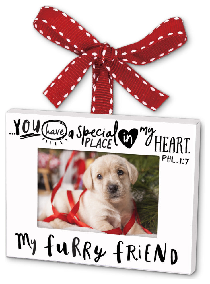 Ornament Frame, Furry Friend Ribbon Hang