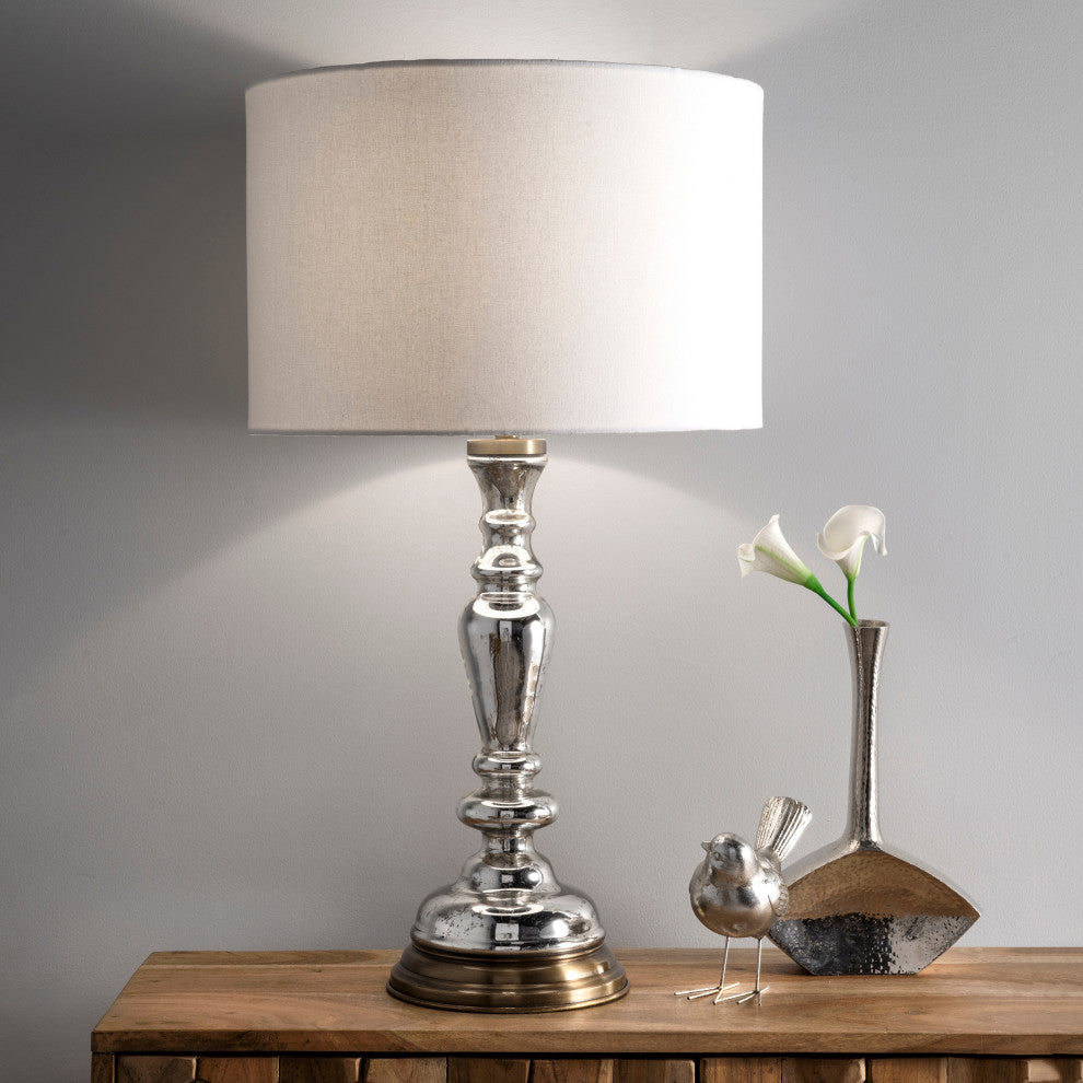 Nuloom Rinna 28" Spotted Glass Candlestick Table Lamp