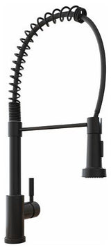 Matte Black Spring Style Touch Control Kitchen Faucet with Pull Out Sprayer