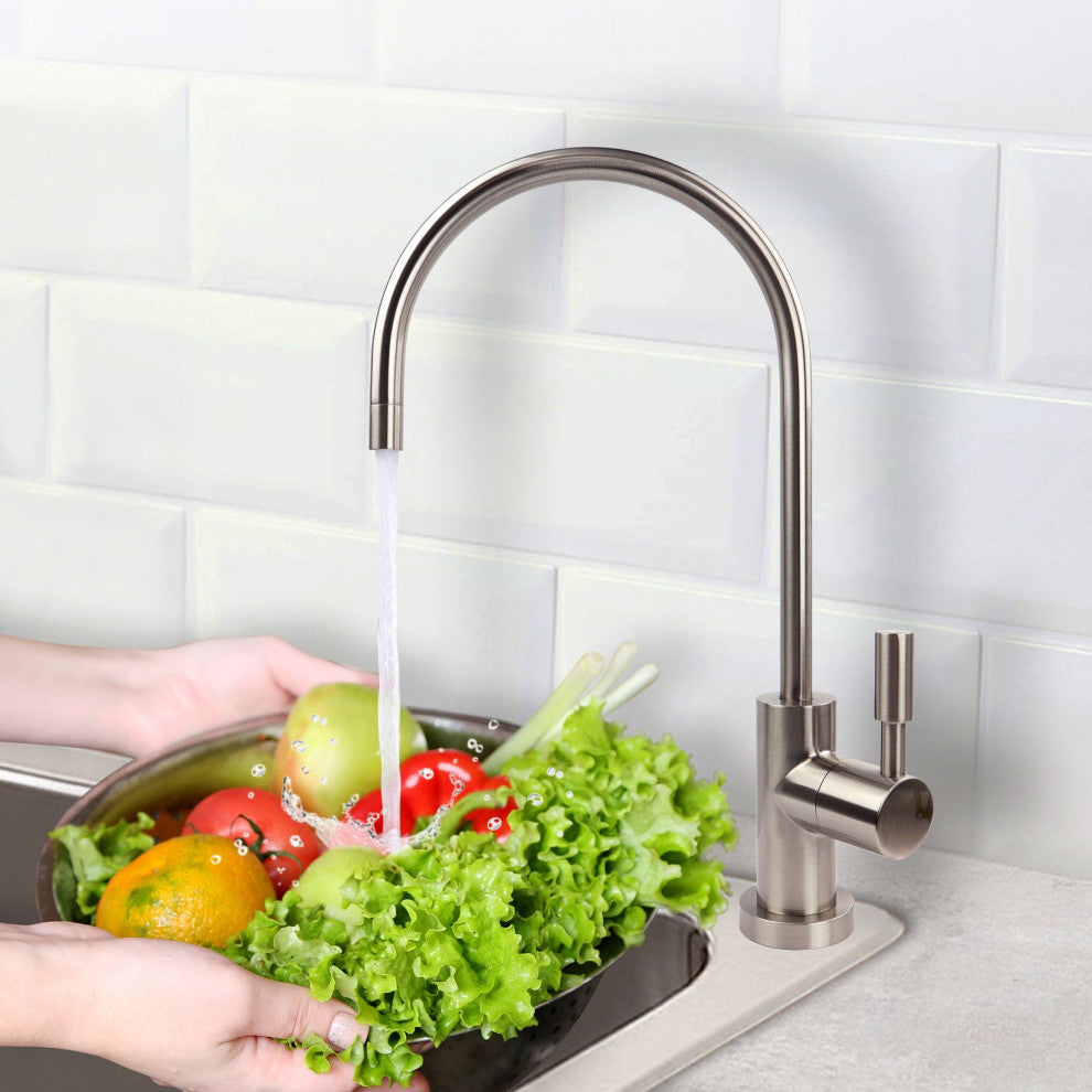 APEC Premium Quality Ceramic Disc Faucet Lead-Free Non Air Gap, Brushed Nickel