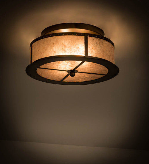 16W Smythe Craftsman Flushmount