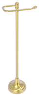 Carolina Freestanding Euro Style Toilet Paper Holder, Satin Brass