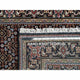 Eerie Black Wool 175 KPSI Mahi Tabriz Hand Knotted Oriental Rug, 3'1"x5'1"