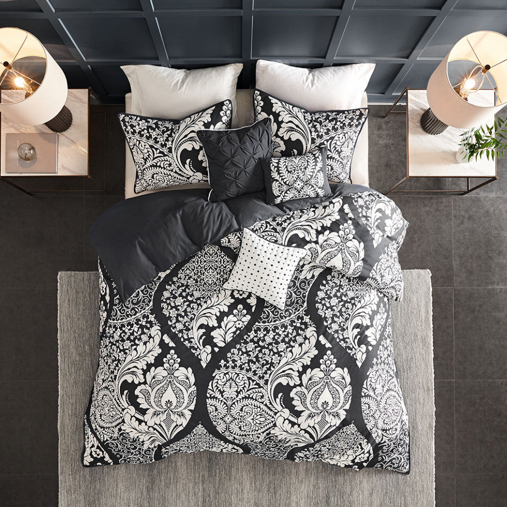 Madison Park Vienna 6 Piece Printed Duvet Cover Set