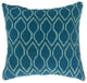 Benzara BM131613 Contemporary Small Pillow With Fabric, Blue Finish, Set of 2