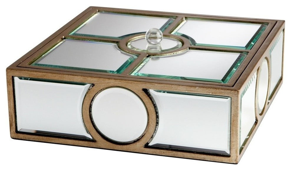 Cyan Design Through The Lens Container, Clear and Gold