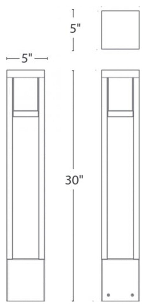 Tower LED 120V Bollard 3000K, Bronze
