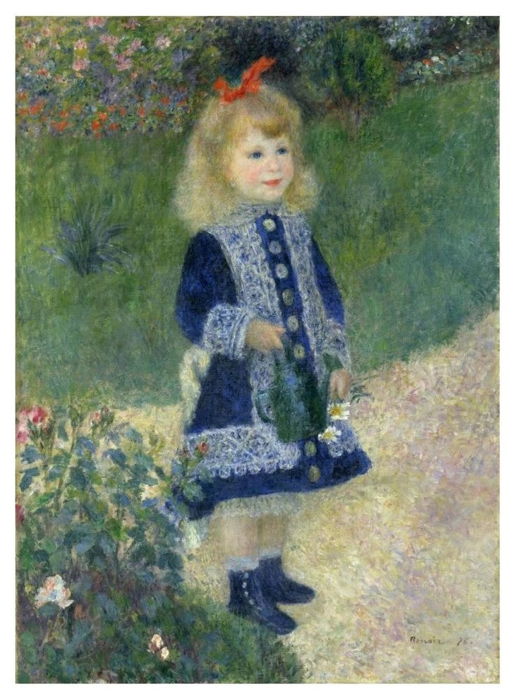 "A Girl with a Watering Can, 1876" Paper Print by Pierre-Auguste Renoir, 38"x50"