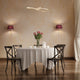 Nola Contemporary 1 Light Aged Brass White Metal Pendant