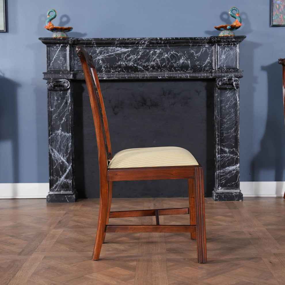 Solid Mahogany Chippendale Side Chair